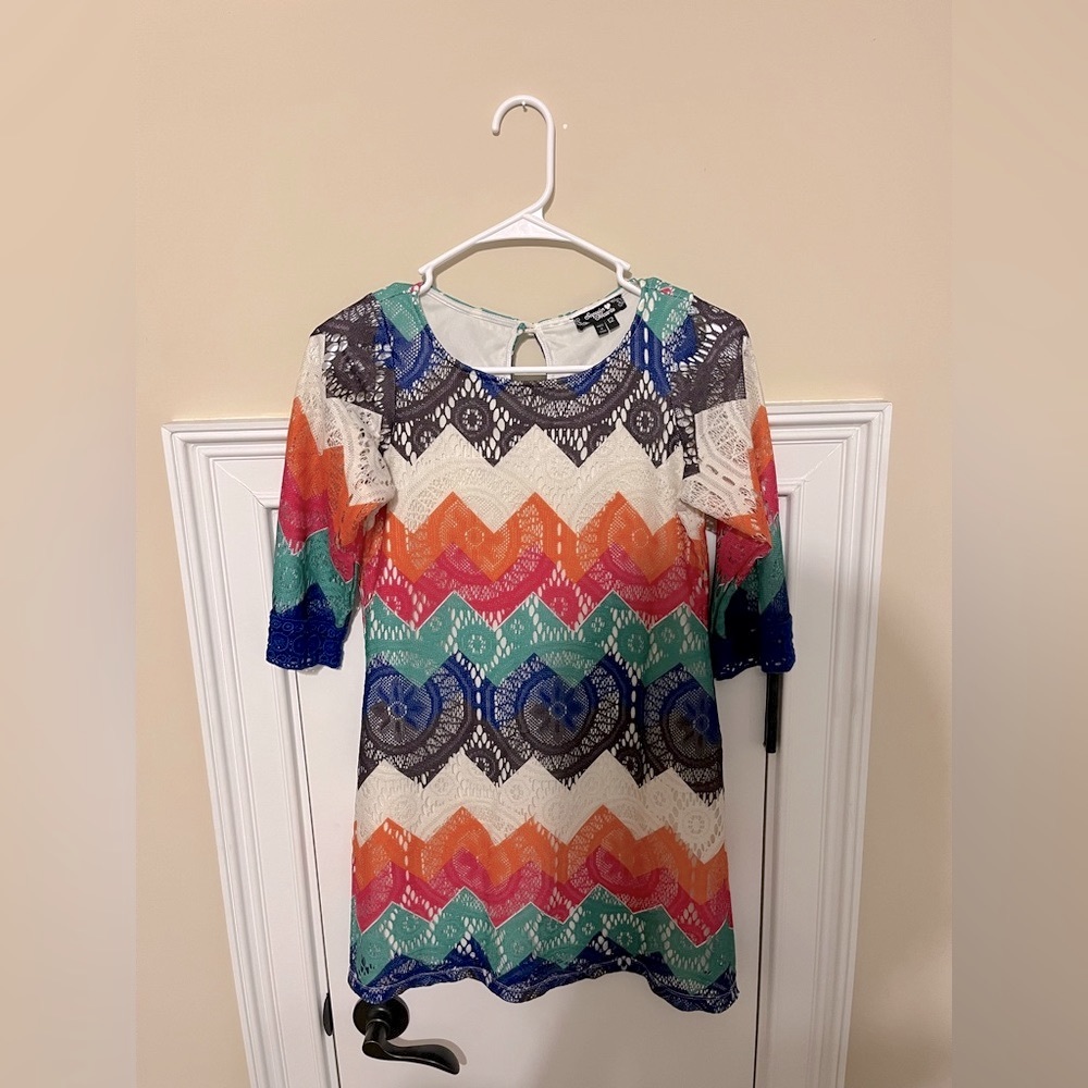 Sequin Hearts colorful short dress